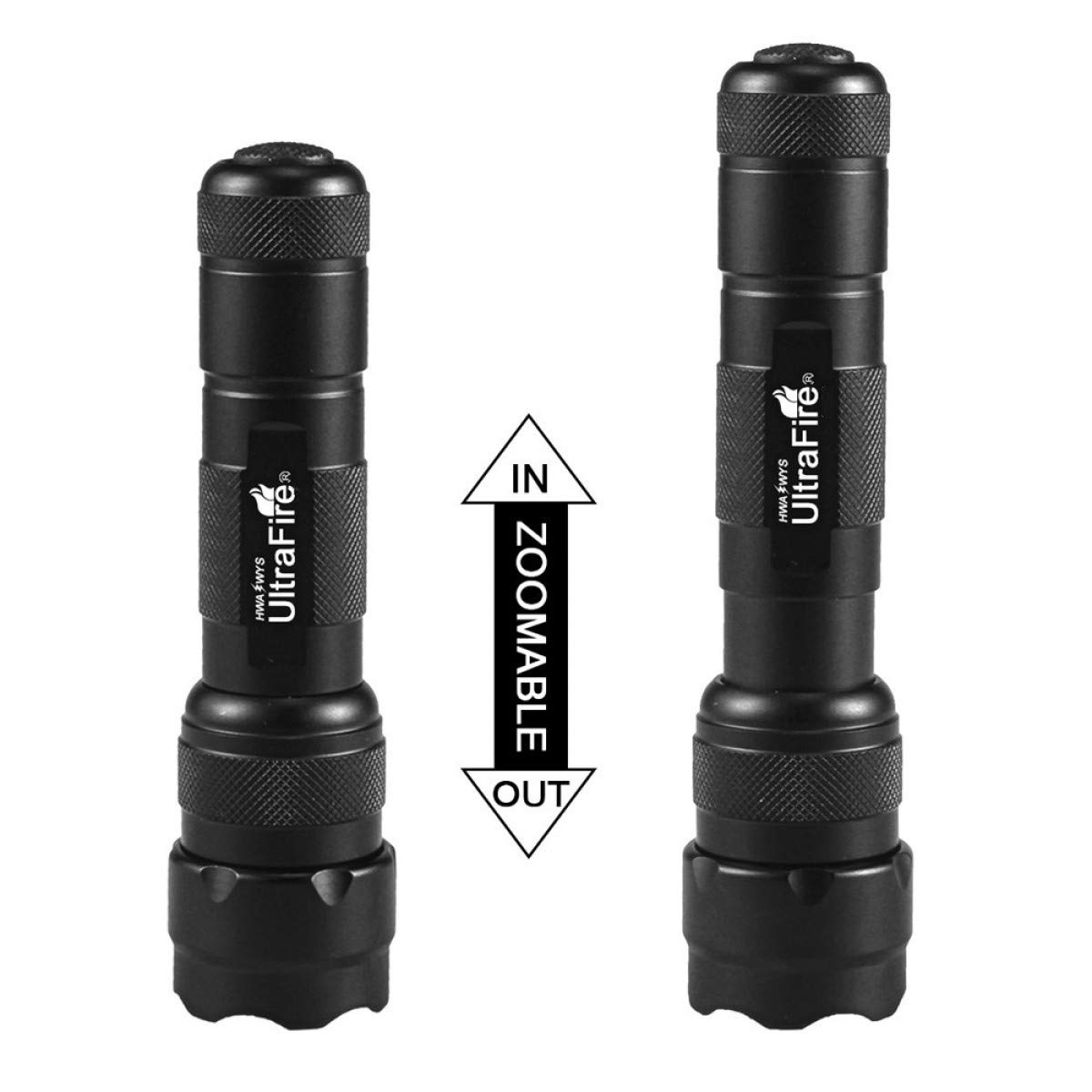 Amazon.co.jp: UltraFire ブルーライト LED 懐中電灯 470nm 256